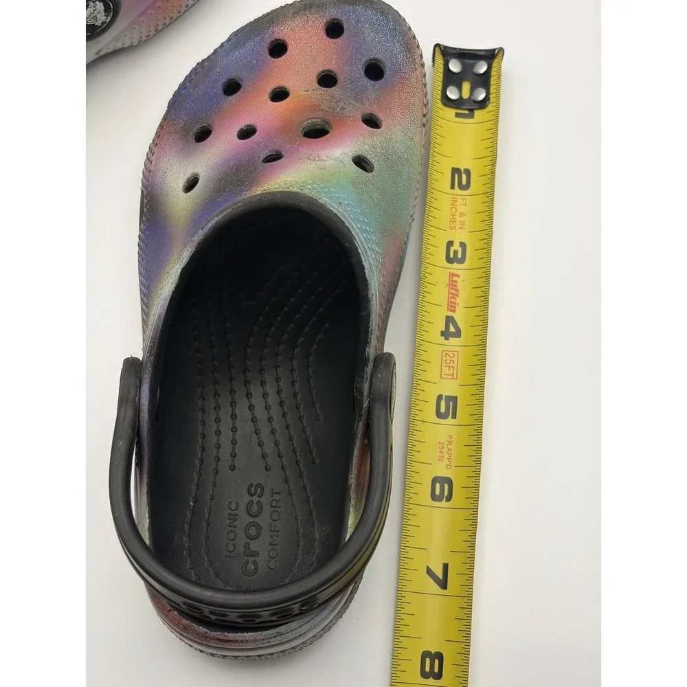 Crocs Classic Solar Rainbow Tie Dye Clogs Youth C 12